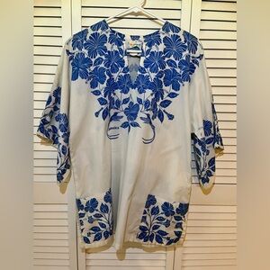 Vintage kaftan tunic swim cover up JAMAICA. EUC.